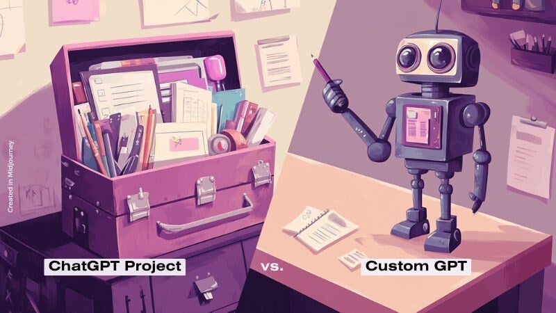#77 ChatGPt Project vs CustomGPT